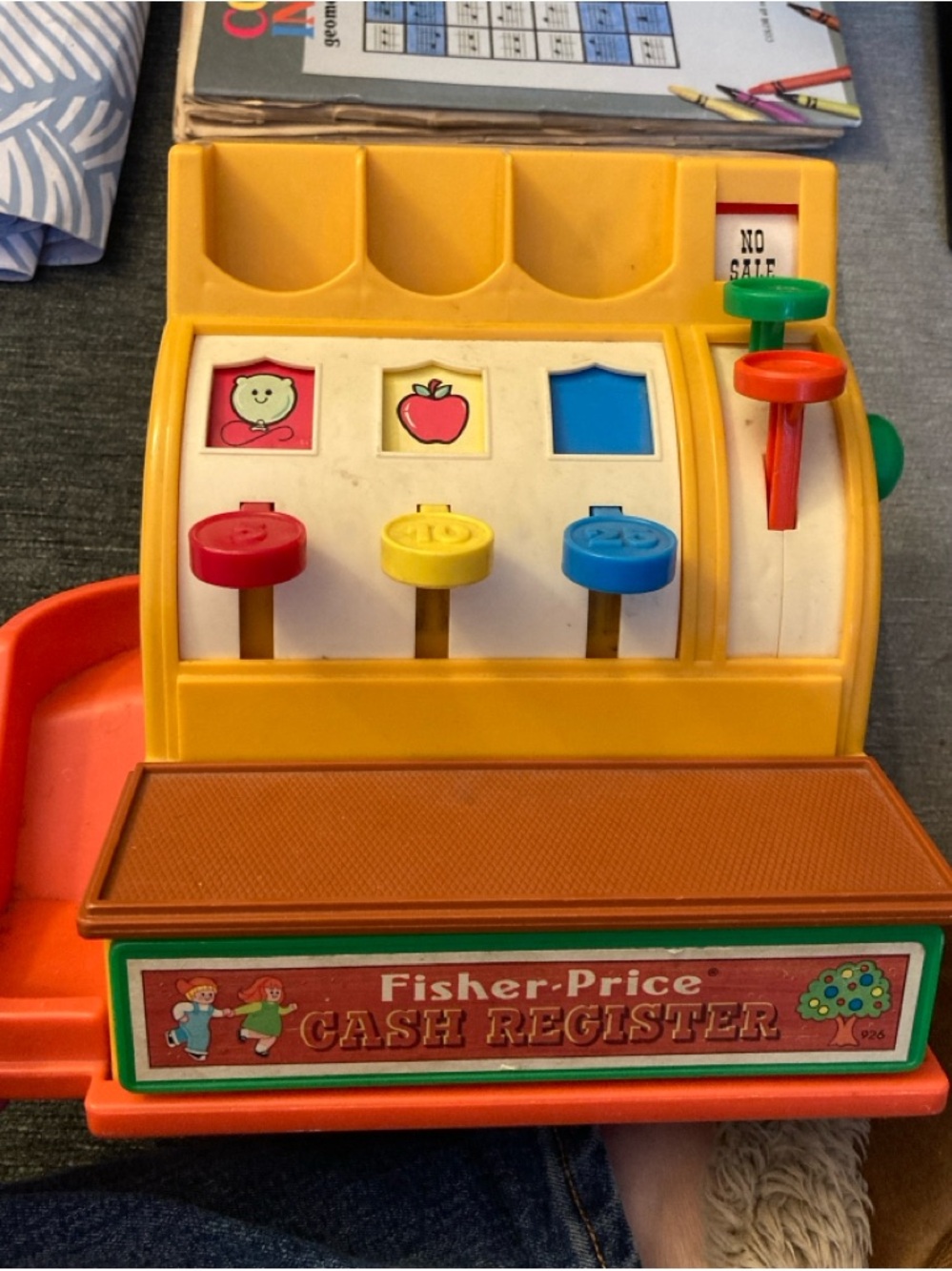 Fisher-Price Vintage 1974 Cash Register Toy